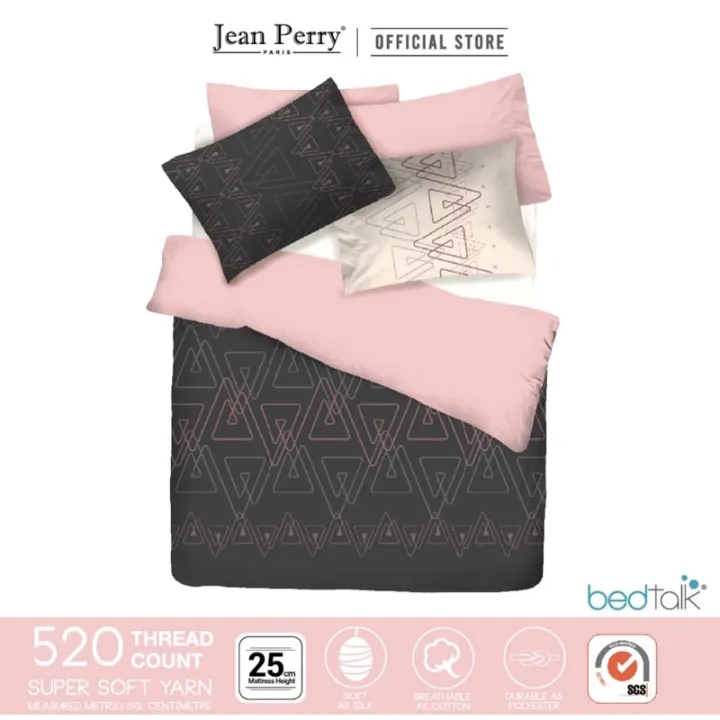 Akemi / Jean Perry Bedtalk Fitted Set Bedsheet Lazada PH
