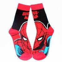 【LZ】❖✎♠  Disney Anime Cosplay para meninos e meninas Vingadores Marvel Homem-Aranha Hulk Venom Casual High Socks XXX 1 par