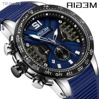 ⌚ นาฬิกา New Megs megir men watch multi-function timing waterproof fashion movement quartz 2106 g