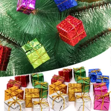 Mini Christmas Gifts Deco, Hanging Foam Gift Boxes