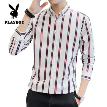 Striped clearance playboy shirt