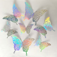 12pcs Suncatcher Sticker 3D Effect Crystal Butterflies Wall Sticker Beautiful Butterfly for Kids Room Wall Decal Home Decoration