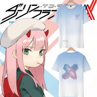 2023 NewNational ทีม02อะนิเมะแขนสั้นเสื้อยืดที่รักใน FRANXX ปวดเสื้อผ้าฤดูร้อนสองมิติอินเทรนด์