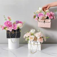 Smooth Touch 4Pcs Stylish Reusable Festival Ambience Flower Handbag Rectangular Gift Box Delicate   Feast Supplies Stickers Labels