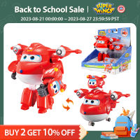 Super Wings 5นิ้ว Transforming Supercharged Jett &amp; Mini Magnetic Transforming Super Action Figures ของเล่นเด็กเปลี่ยนรูป