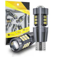 {Super bright bulb} 2ชิ้น Super Bright W16W T15 921หลอดไฟ LED Canbus ไฟรถยนต์3030/2016SMD ไม่มีข้อผิดพลาดสำหรับการสำรองข้อมูลด้านหลังย้อนกลับไฟท้าย12โวลต์สีขาว