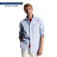 Tommy Hilfiger เสื้อเชิ้ตผู้ชาย รุ่น MW0MW32841 C14 - สีฟ้า