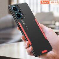 เคสหรูหราคุณภาพสูงสำหรับ Redmi Note 12 Turbo 5G ที่ครอบสำหรับ Xiaomi โลหะอะลูมิเนียมโลหะ Poco Pro F5ด้านหลังแบบด้านเคสโทรศัพท์ป้องกันทุกสัดส่วนซิลิโคน