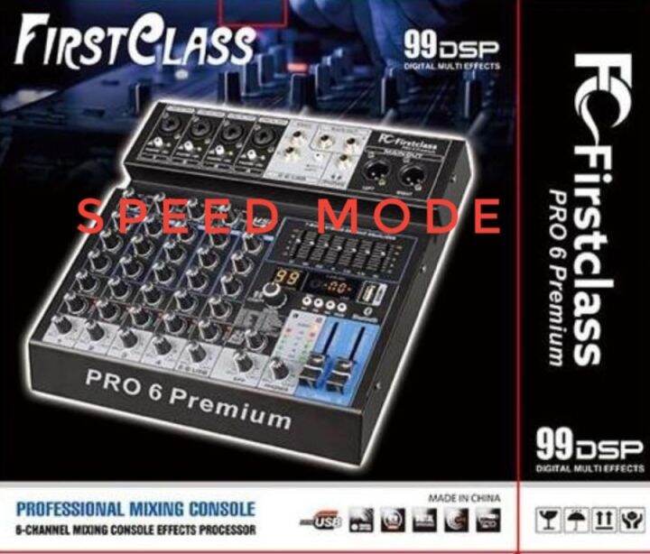 MIXER AUDIO FIRSTCLASS PRO 6 PREMIUM / FIRST CLASS PRO PREMIUM 6 ORI
