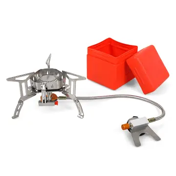 Outdoor Portable Folding Gas Stove With Carrying Case, Gas Canister,  Windproof Camping Burner, Mini Hot Pot, Cassette Stove, Suitable For  Camping Hiking Backpacking, Carrying Butane Gas Canister