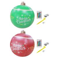 Inflatable Christmas Ball Light 60cm Festive Decorative Light Up Inflatable Christmas Ball Outdoor Christmas Decor Blow Up Ball Decoration For Your Yard Farmhouse Garden Patio incredible