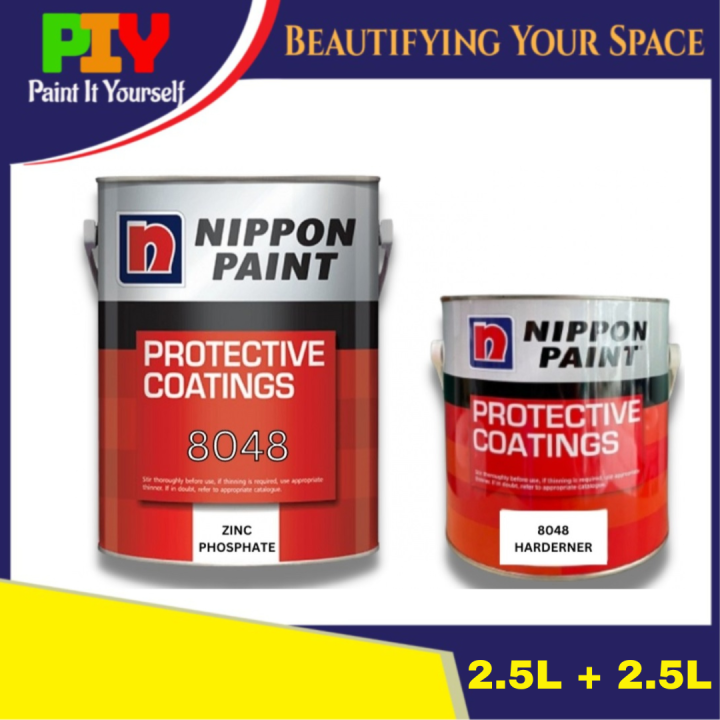 Nippon Paint 8048 Zinc Phosphate Primer Pearl Grey 5L 5 Liter Lazada