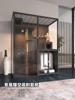 ∏✳℡ Cat cage independent villa sand basin panoramic display cabinet household custom cat pet store cafe