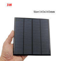 Solar cell แผง โซล่าเซลล์ Polycrystalline ขนาดเล็ก 12V 1.5W / 3W. (1 ขิ้น)