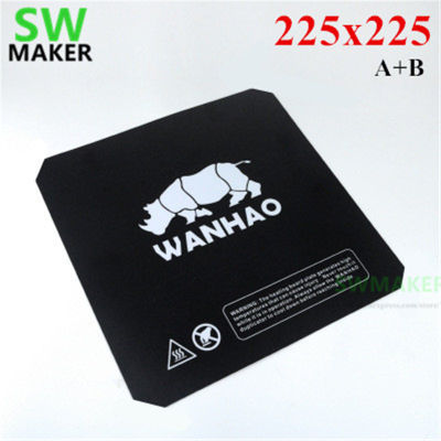 2021A+B Wanhao D6 Magnetic sticker 225x225mm Flex Plate Square Print Tape 3D Printer patrs
