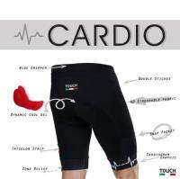 กางเกงจักรยาน Touch Cardio เป้าเจล แบบมีกระเป๋าที่ขา