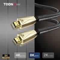 สาย HDMI 2.1 Todn 8K 60Hz 4K 120Hz 48Gbps สายตัวแยก HDMI Earc HDR10 + สาย HDMI2.1สายวิดีโอสำหรับ PS5กล่องทีวี