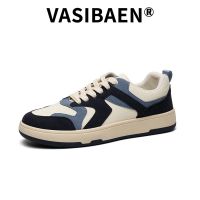 【Ready stock】VASIBAEN รองเท้าผู้ชาย รองเท้าผ้าใบผู้ชาย รุ่นใหม่ เกาหลี เข้าได้ ทุกคู่ สไตล์ฮ่องกง กีฬาและการพักผ่อน มี 3 สีให้เลือก