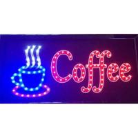 ป้ายร้านกาแฟ ป้ายไฟLED Coffee รุ่น YW-25 LED SIGN ข้อความ อักษร ตกแต่งหน้าร้าน