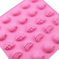 Fruit Silicone mold  บล็อคซิลิโคน รูปทรงผลไม้ มีทั้ง แอปเปิ้ล,กล้วย,องุ่น,สัปปะรด,สตรอว์เบอรี่ koffery