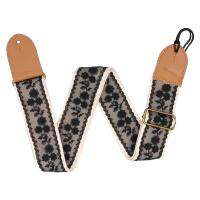 YOUZI Guitar Strap Vintage Lace Pattern Shoulder Belt With Picks Universal For Bass Electric Acoustic Guitar Guitar Bass Accessories