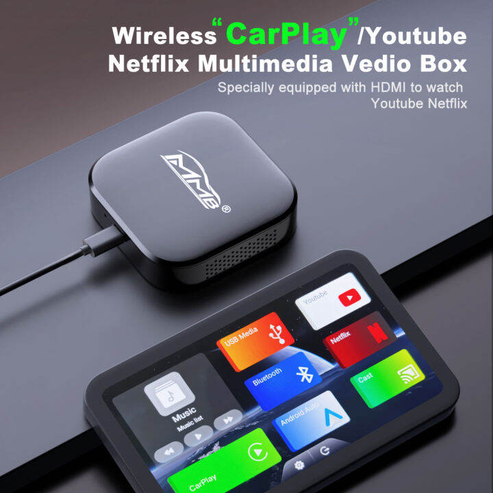 MMB CarPlay Ai Box Andriod 11.0 Wireless CarPlay Netflix Youtube