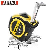 AIRAJ Thickened Measure Tape Portable Resistance to Fall Waterproof Distance Measuring Tape Automatic Locking Ring Ruler Linear Measurement