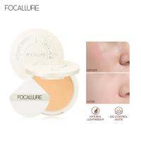 【คุณภาพสูง】FOCALLURE Stay-Matte Powder Natural Oil-control Matte ยาวนานกันน้ำ Sweatproof น้ำหนักเบา Anti-transfer