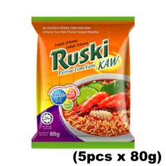 RUSKI Instant Noodles Tom Yam (80gx5) Halal – Malaysia | Lazada