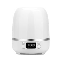 Wireless Speaker 360 Degree Rotation Projector Bluetooth Music Player Night Light LED Lamp Digital Clock Support TF SD Card yyk