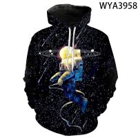 2023 NEWAstronaut 3D Printed Hoodies Men Women Children Fashion Sweatshirts Boy Girl Kids Pullover Long Sleeve Streetwear Cool Tops