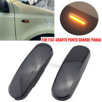 2ชิ้นแบบไดนามิกรถยนต์ LED ไฟเลี้ยวด้านข้างเลี้ยวโคมไฟสำหรับ Fiat แพนด้า Punto Evo Stilo Qubo เปอโยต์ซีตรอง Lancia Musa(350)