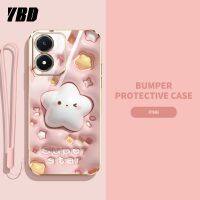 YBD2023ใหม่3Dเคสโทรศัพท์สำหรับหญิงสาวน่ารักลูกอมสำหรับ Vivo Y02S เคสกล้องแม่นยำเคสโทรศัพท์ยอดนิยมที่ครอบรูปแบบน่ารักพร้อมสายคล้องฟรี