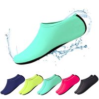 COD dsgrtytrytry Unisex Water Shoes Swimming Diving Socks for Men Women Pure Color Summer Beach Shoe Seaside Non-Slip Sneaker Socks Slipper