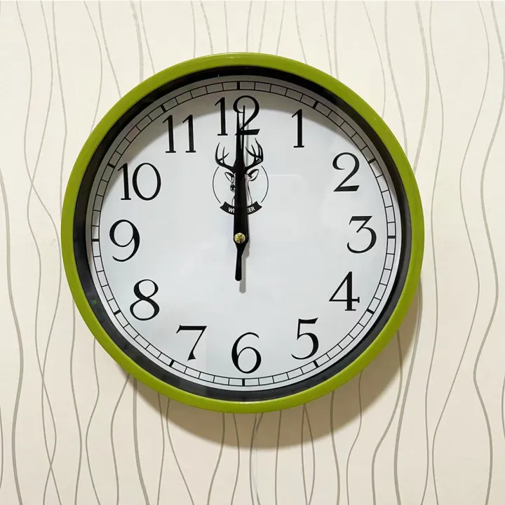 Decorative Wall Clock NonTicking Classic Digital Clock Battery