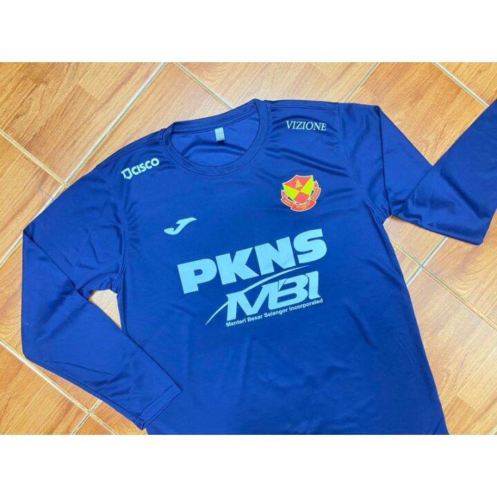 hot-zhengcai-selangor-fc-2023-long-sleeve-jersey-dxp-9-football-futsall-training-player-warm-up-jersi-bola-sepak-the-red-giant