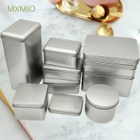 MXMIO Empty Box Storage Box Jewelry Metal Box Tin Boxes Small Coins Keys Silver Color Metal Container