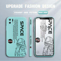 UCUC เคสเคส Realmi Narzo 50 Oppo A16e Realme Narzo50 Oppoa16e เคสใหม่การออกแบบ NASA นักบินอวกาศขอบสี่เหลี่ยมเคสซิลิโคนเหลวแบบเต็มกล้องเคสป้องกันการกระแทก