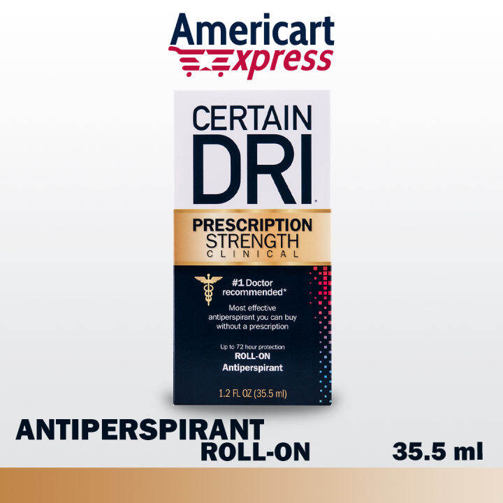 Certain Dri Prescription Strength Clinical Antiperspirant RollOn 35