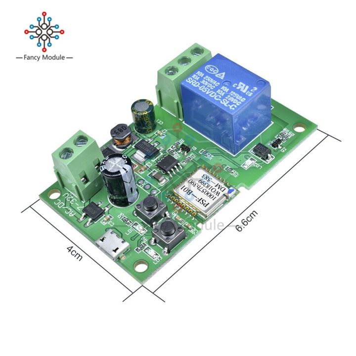 worth-buy-รีเลย์โมดูลสวิตช์แบบ-wifi-แบบล็อกในตัว-dc-5v-12v-ด้วยแอป