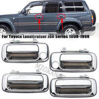 มือจับประตูสำหรับ Toyota Land Cruiser 80 LC80 FZJ80 4500 1990-1998รถด้านหน้าด้านหลังซ้ายขวาภายนอกนอกสำหรับเล็กซัส LX450