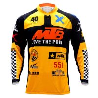 เสื้อกีฬาเสื้อ Downhill 1 2023 Mtb เสื้อมอเตอร์ครอสขี่จักรยานเสื้อยืดรถแข่งเสื้อโปโลจักรยานเสือภูเขาแขนยาว Mtb