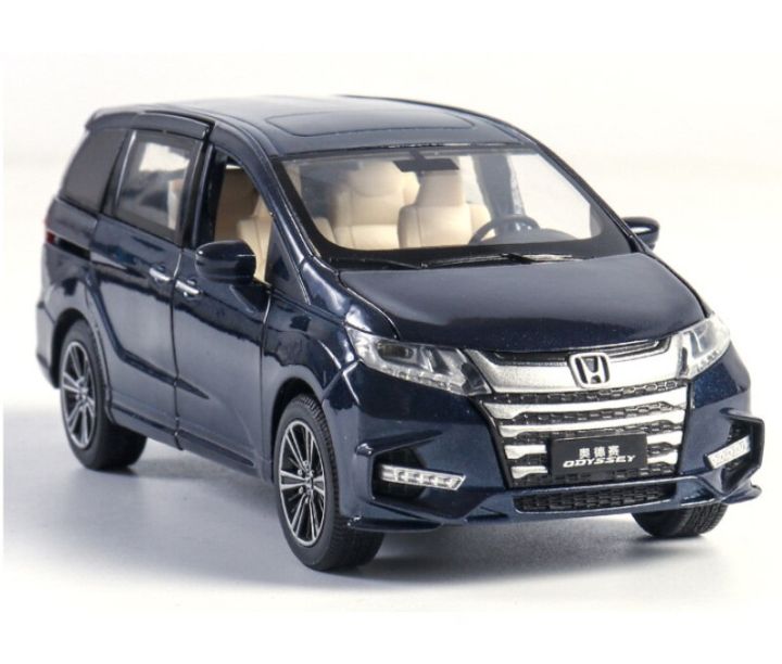 เครื่องหล่อโลหะแบบ-honda-odyssey-1-32นิ้วทำจากโลหะอัลลอยรุ่น-mobil-mainan-simulasi-suara-cahaya-menarik-kembali-mpv-mainan-kendaraan