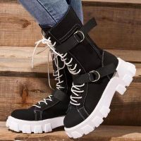 Winter Newest Candy Colors Boots Female Night Club Botas Round Toe Platform Boots Designer Brand Luxury Women Shoes