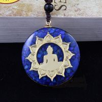 ZZOOI Orgone Energy Pendant Necklace Buddha statue Reiki Om Yoga Healing EMF Resin Necklace Jewelry Gifts Dropshipping