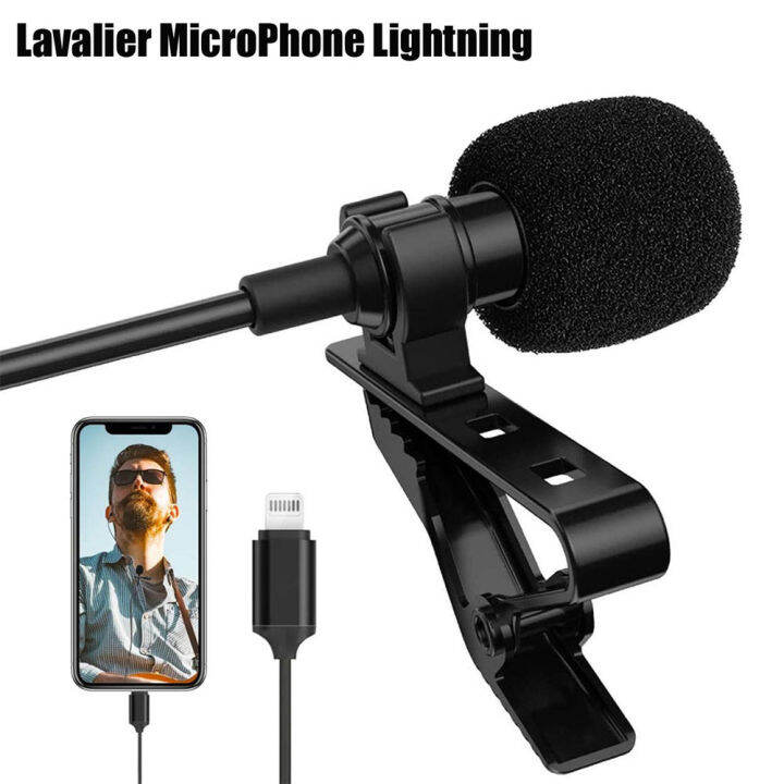 GL120 Lightning Interface Mini Clipon Microphone lavalier Microphone