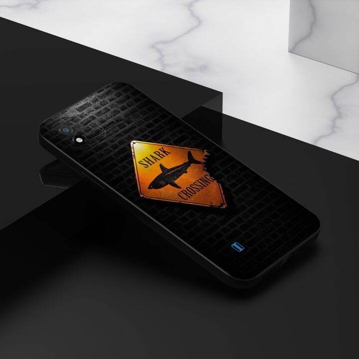 tpu-case-for-realme-c11-2021-c20-case-6-5-inch-phone-back-cover-protective-soft-silicone-black-tpu-sign
