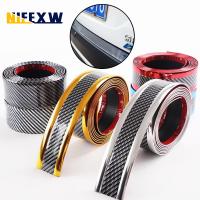 【CW】3/5/7cm Width Cars Door Stickers Carbon Fiber Car Tuning Anti Collision Protective Strips Auto Threshold Bumper Film