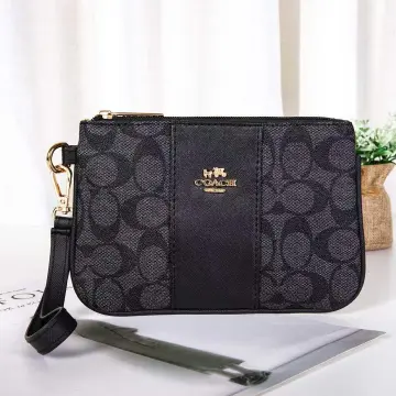 Coach black shop coin purse