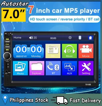 Stereo autoradio 2 din 7 pollici touch screen bluetooth aux usb sd 7020 